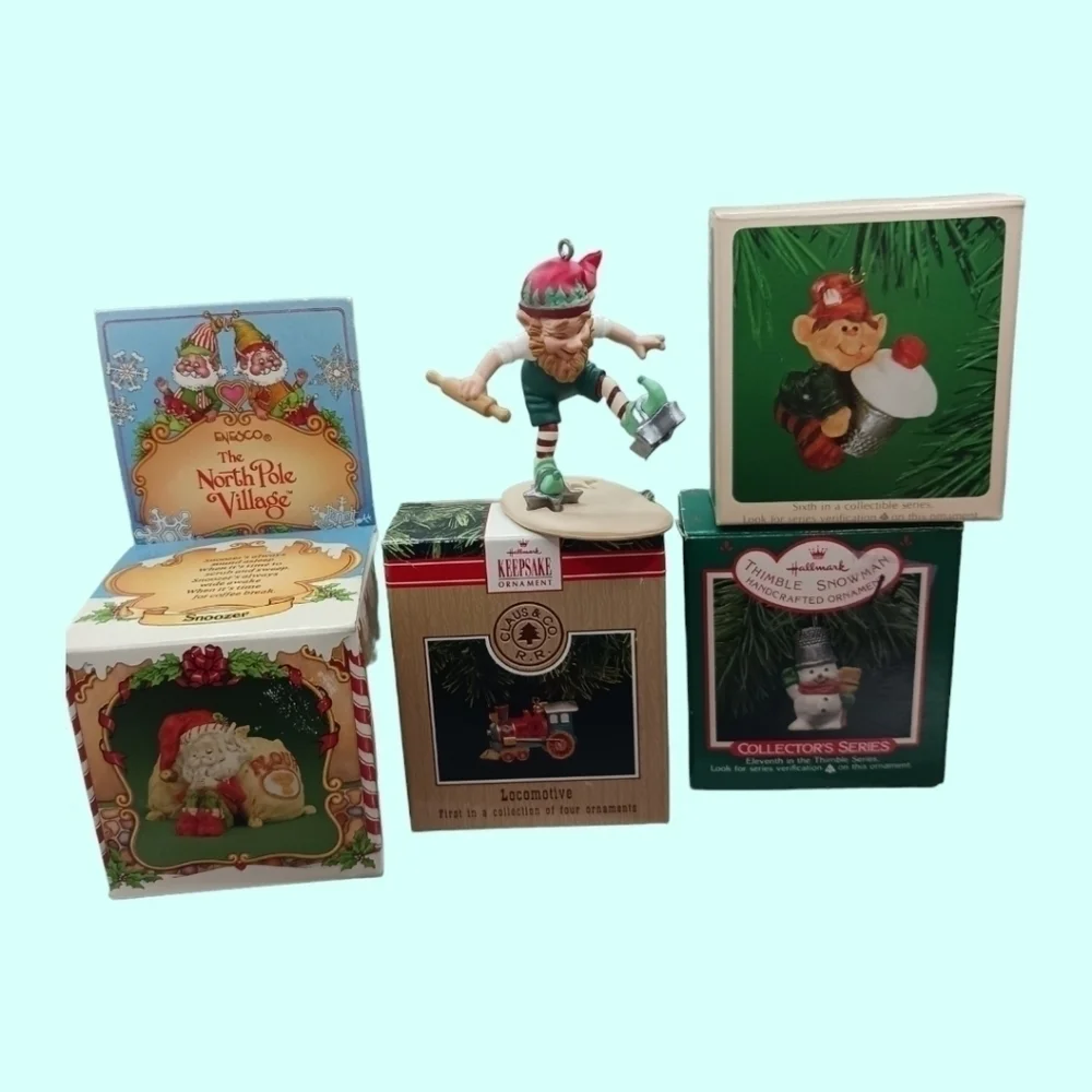 Hallmark & enesco set of 5 ornaments